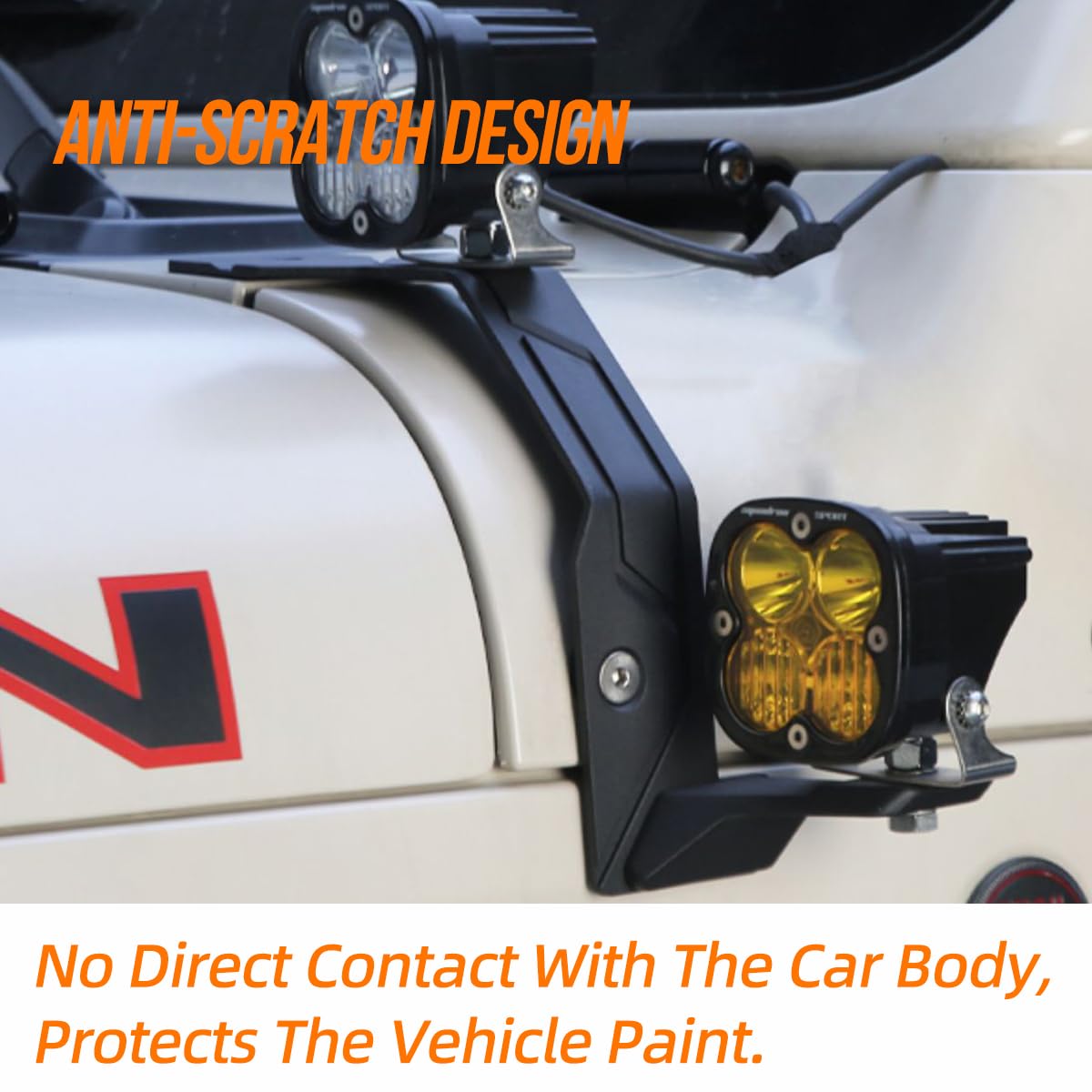 Soporte de Luz Dual para Pilares A Montaje Parabrisas - Imagen 4