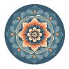 Tapete de meditación redondo extra grande -Flor B