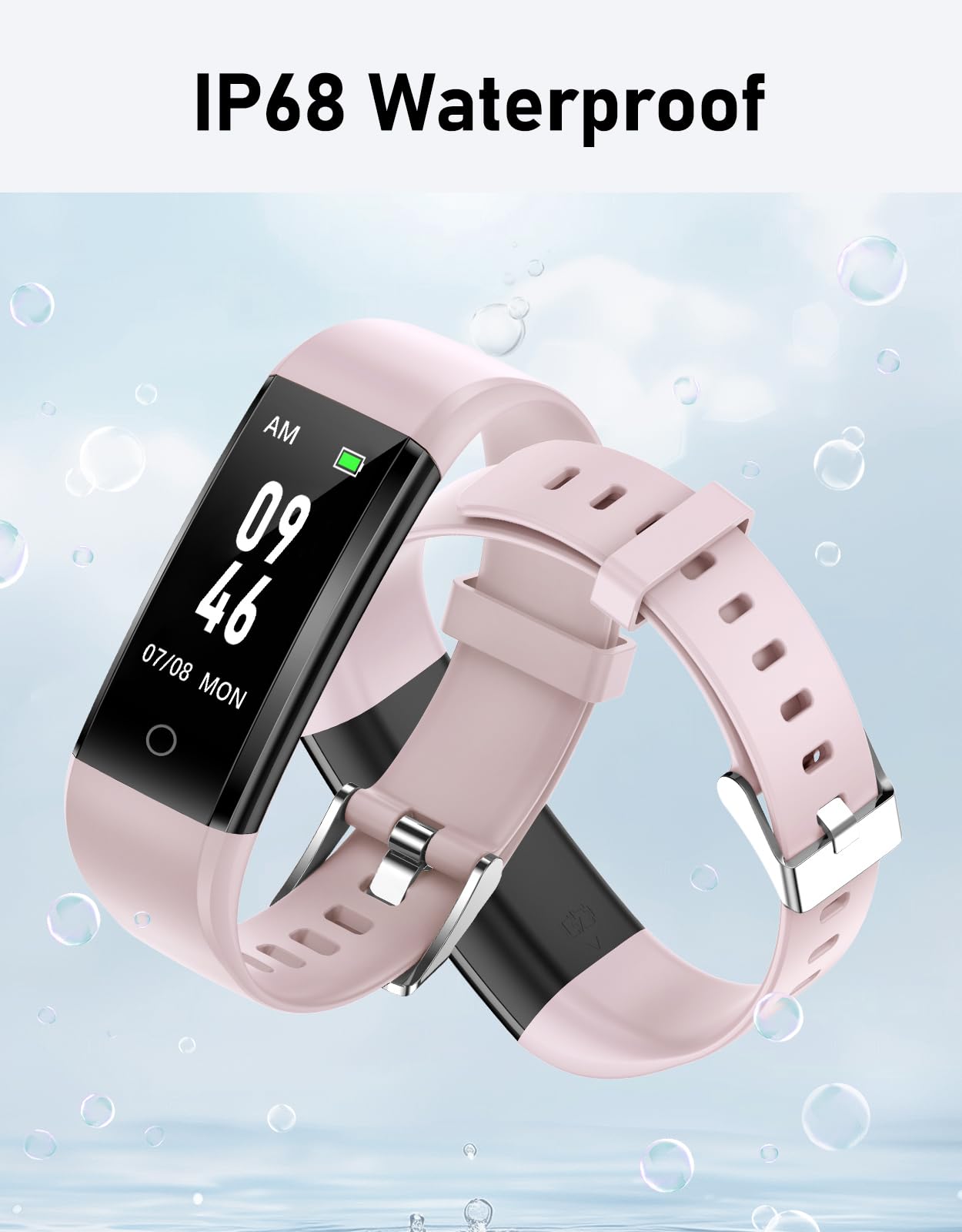 GRV Reloj Pedómetro sin Bluetooth Rastreador de Fitness No - Imagen 7