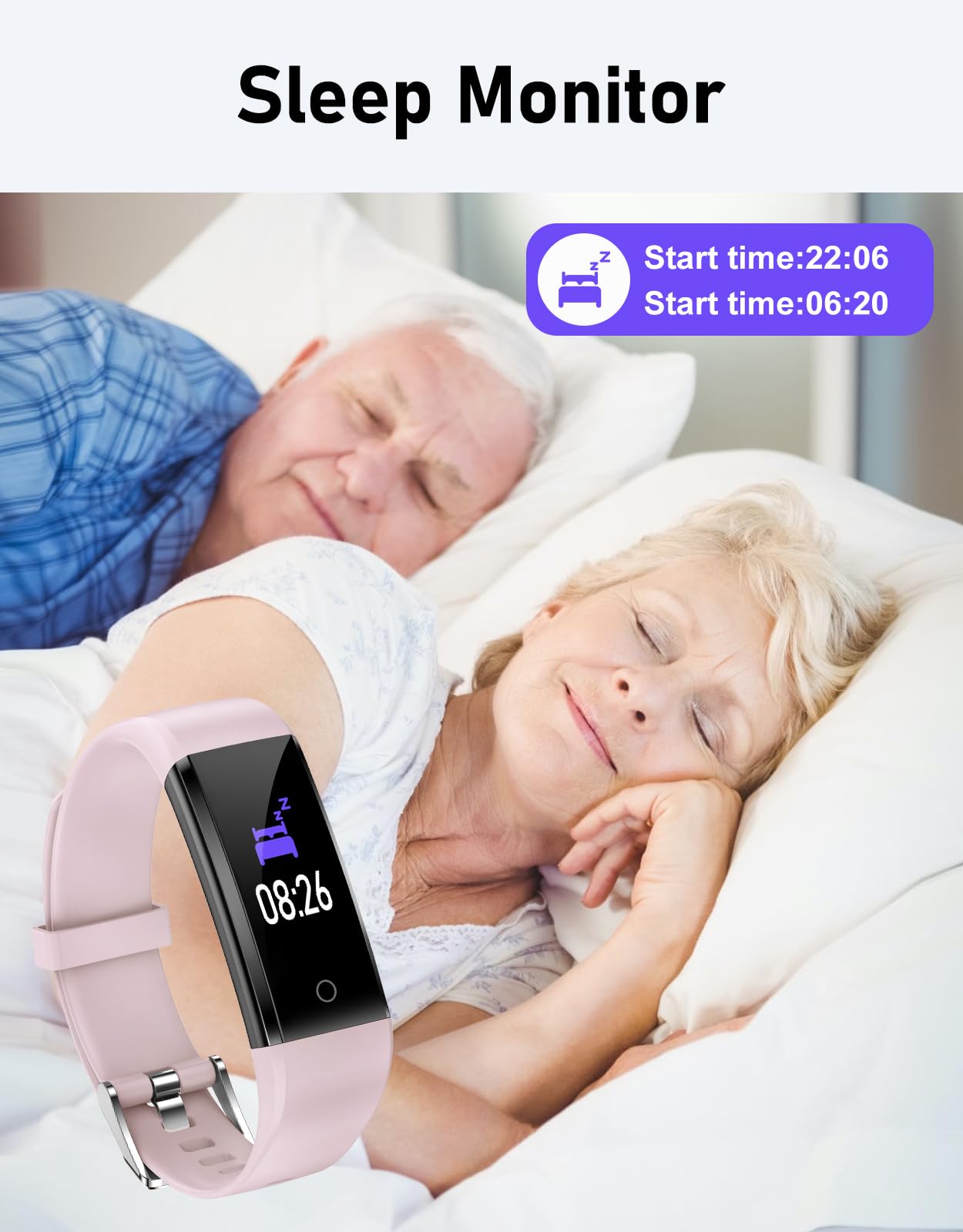 GRV Reloj Pedómetro sin Bluetooth Rastreador de Fitness No - Imagen 4