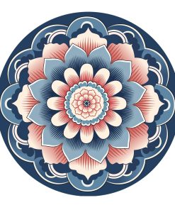 Tapete de meditación redondo extra grande -FlorA