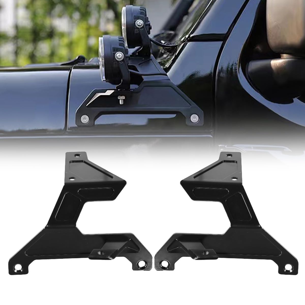 Montura de luz doble A-Pillar - Soportes de montaje de luz