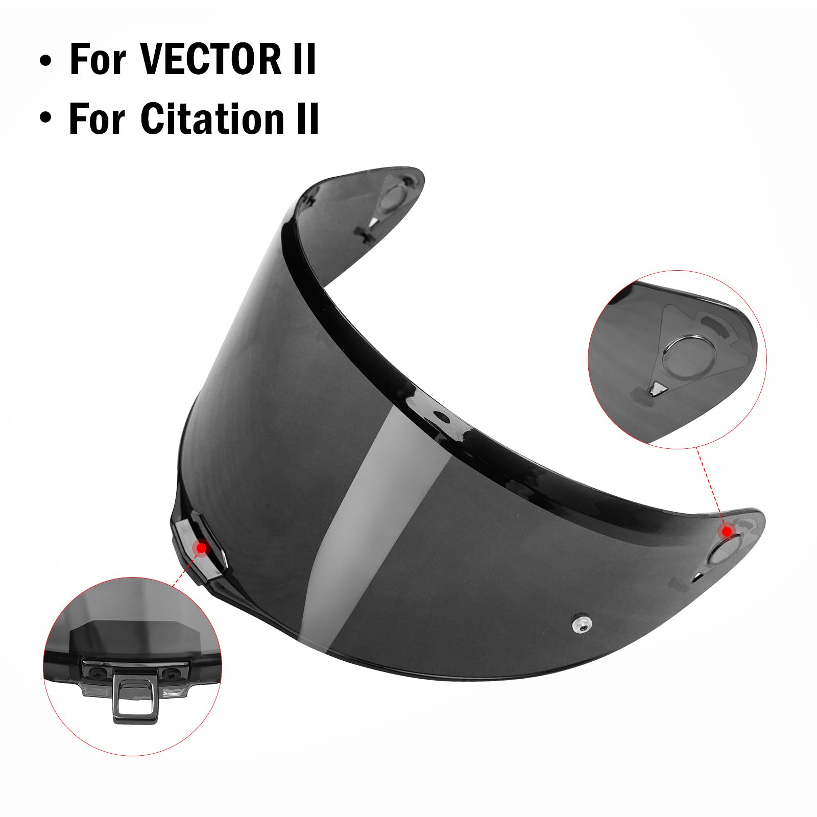 Visera Externa Universal para Casco de Motocicleta JQF Gear - Imagen 4