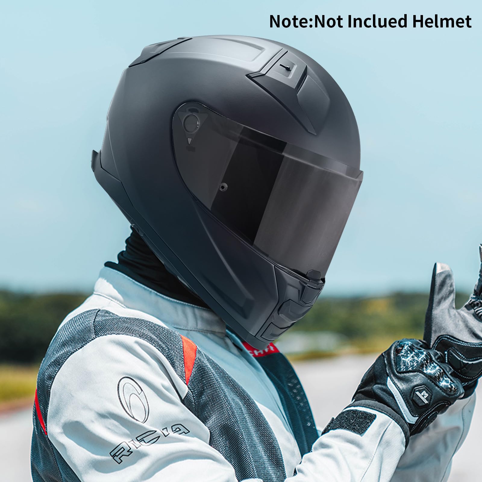 Visera Externa Universal para Casco de Motocicleta JQF Gear - Imagen 8