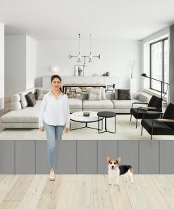 Reja de Pared Extra Ancha Retráctil para Perros de 24
