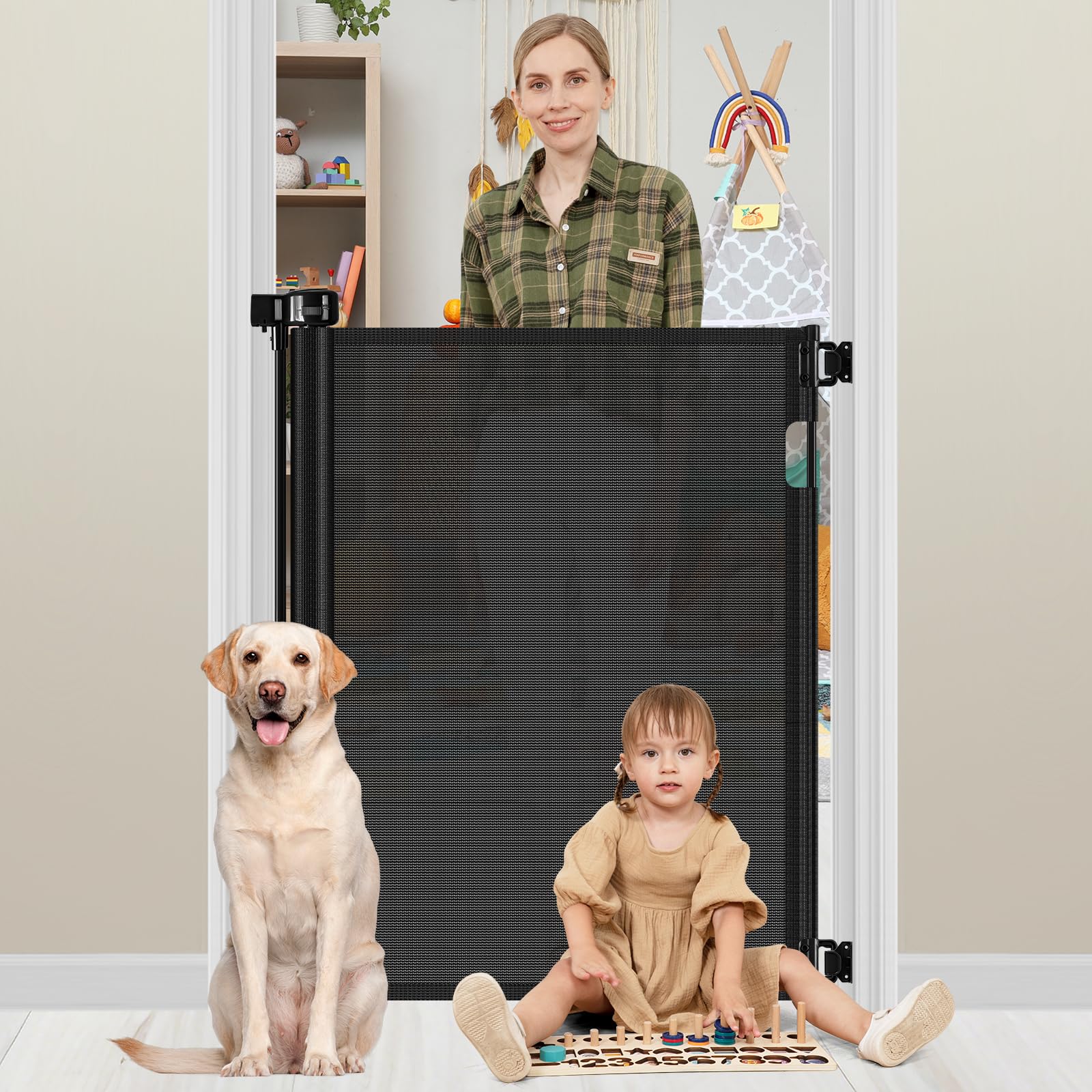 Puerta para bebés extra alta de 42 pulgadas 0"-39" Ancho
