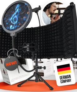 Glemoriol Pantalla de Aislamiento para Micrófono con