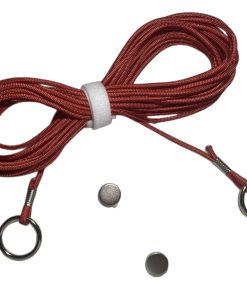 Dispositivo de medición de Cornhole (Rojo con Correa Blanca)