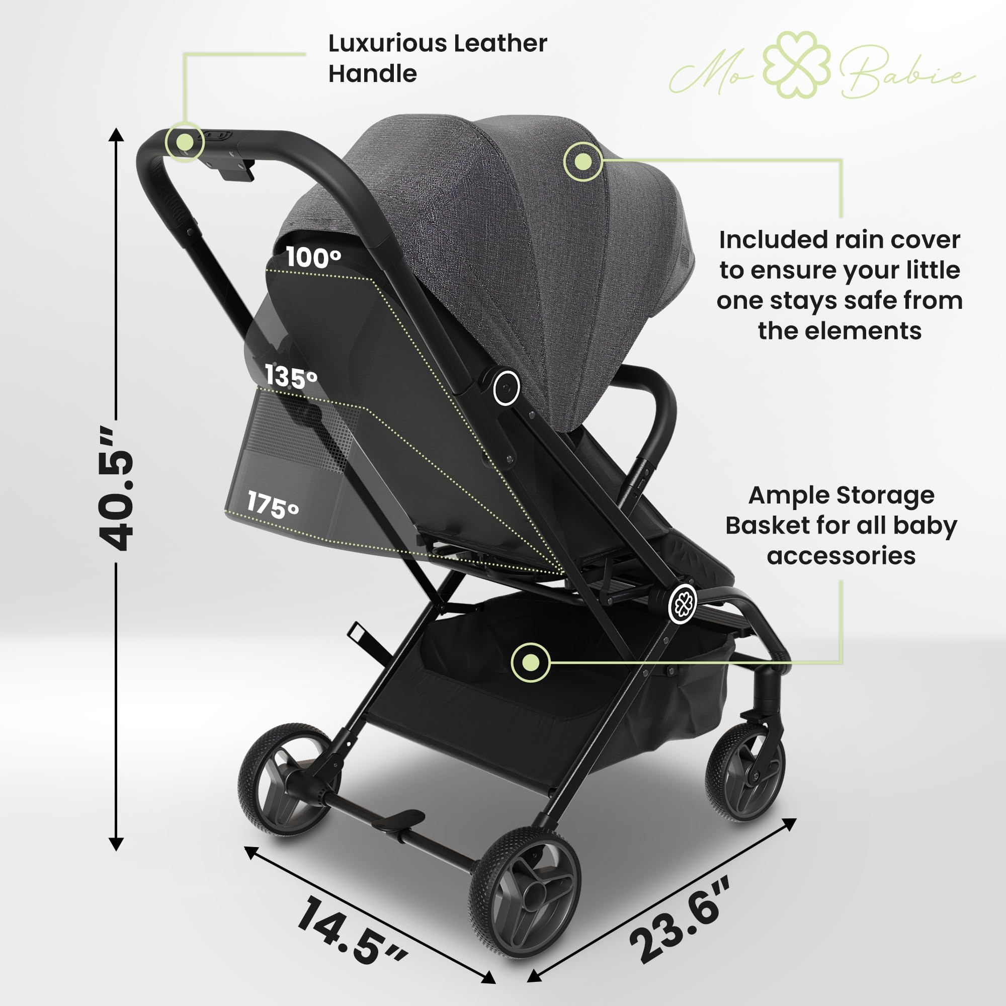 Cochecito de viaje ligero - Cochecito plegable de aluminio - Imagen 7