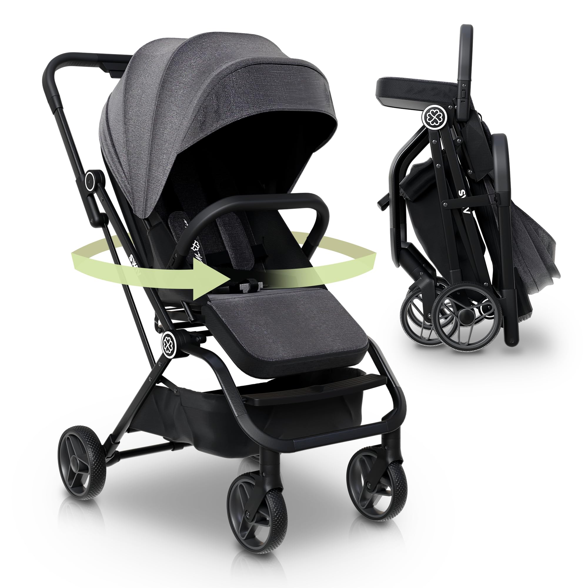 Cochecito de viaje ligero - Cochecito plegable de aluminio - Imagen 9