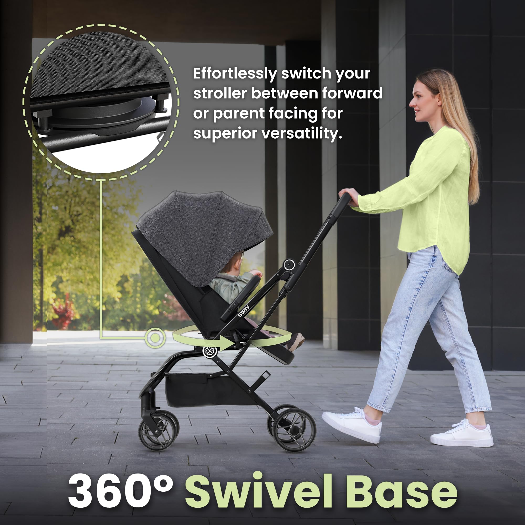 Cochecito de viaje ligero - Cochecito plegable de aluminio - Imagen 5