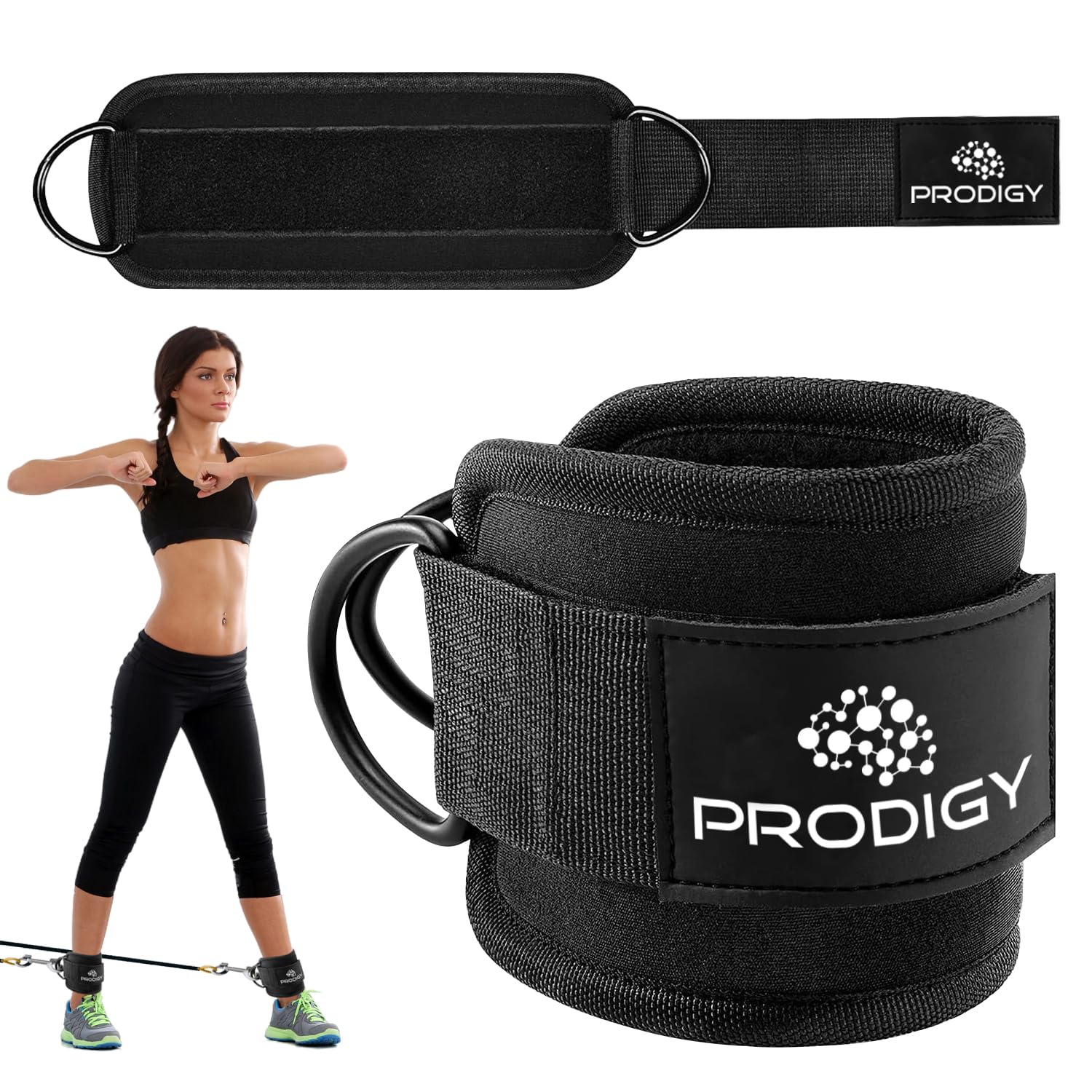 Set de 2 Correas de Tobillo para Máquinas de Cable - Ideal