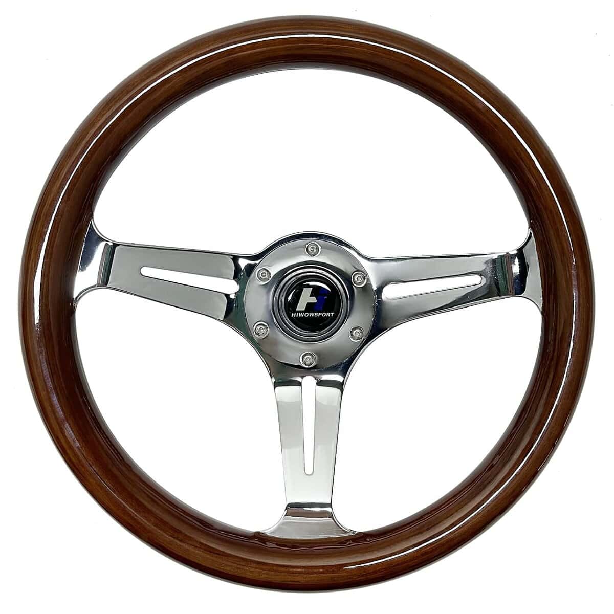 Volante Clásico de Madera Universal hiracing de 13"