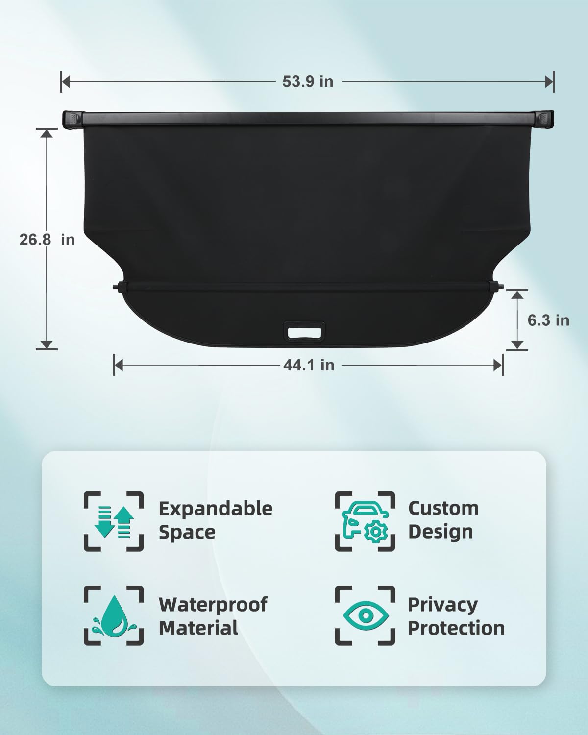 Cubierta de carga SCITOO 2015-2020 Apto para Toyota Harrier - Imagen 9
