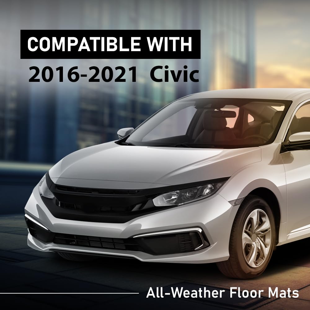 Tapetes de Piso G-PLUS Compatible con Honda Civic Sedan 4 - Imagen 3