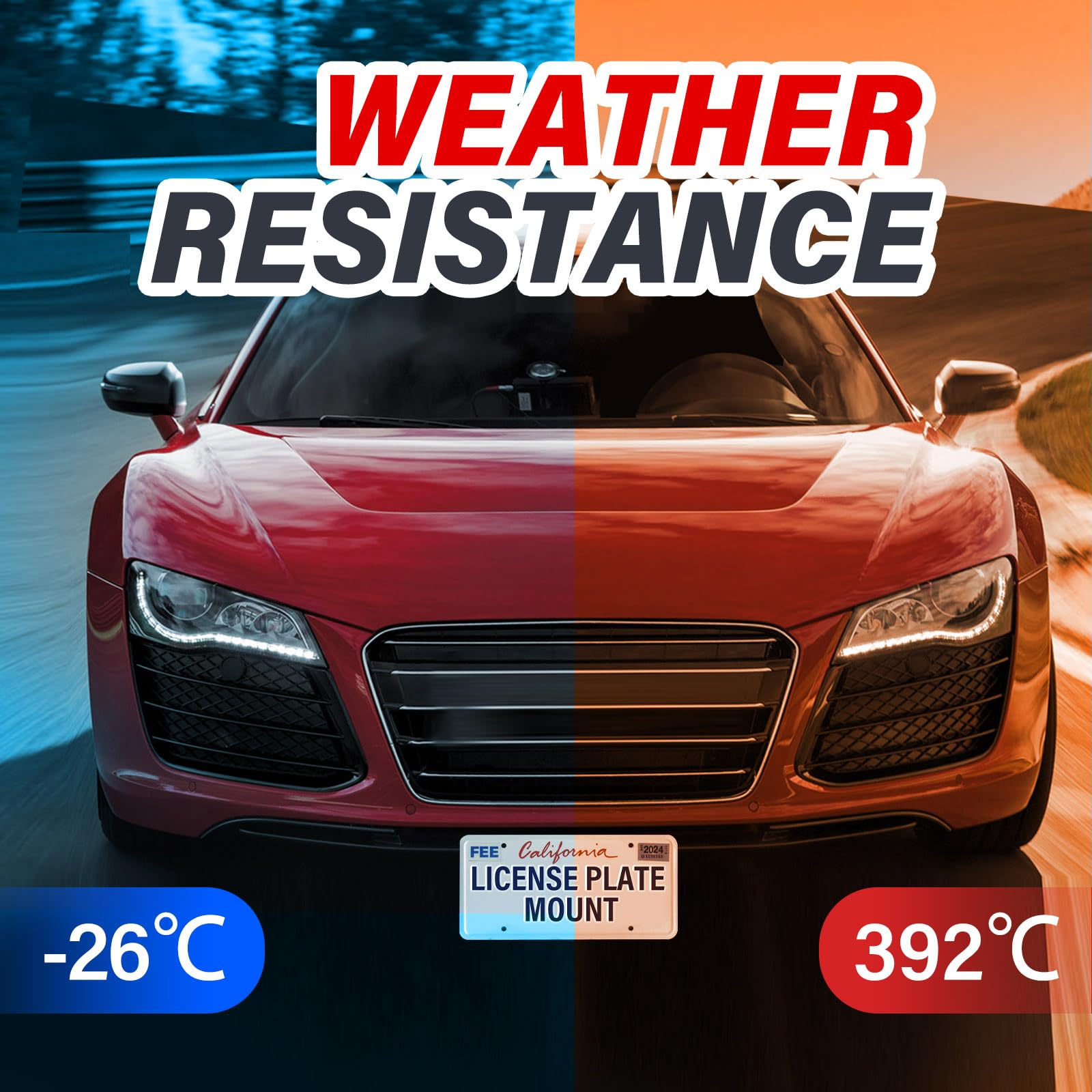 Kit de montaje de soporte de placa de -Negro - Imagen 6