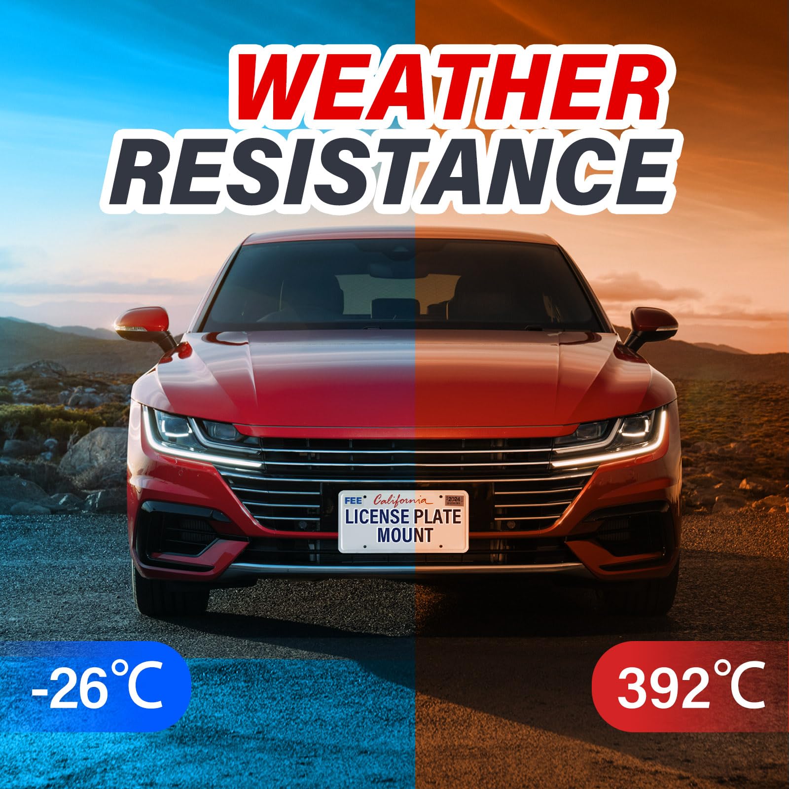 Kit de montaje de soporte de placa de -Negro - Imagen 6