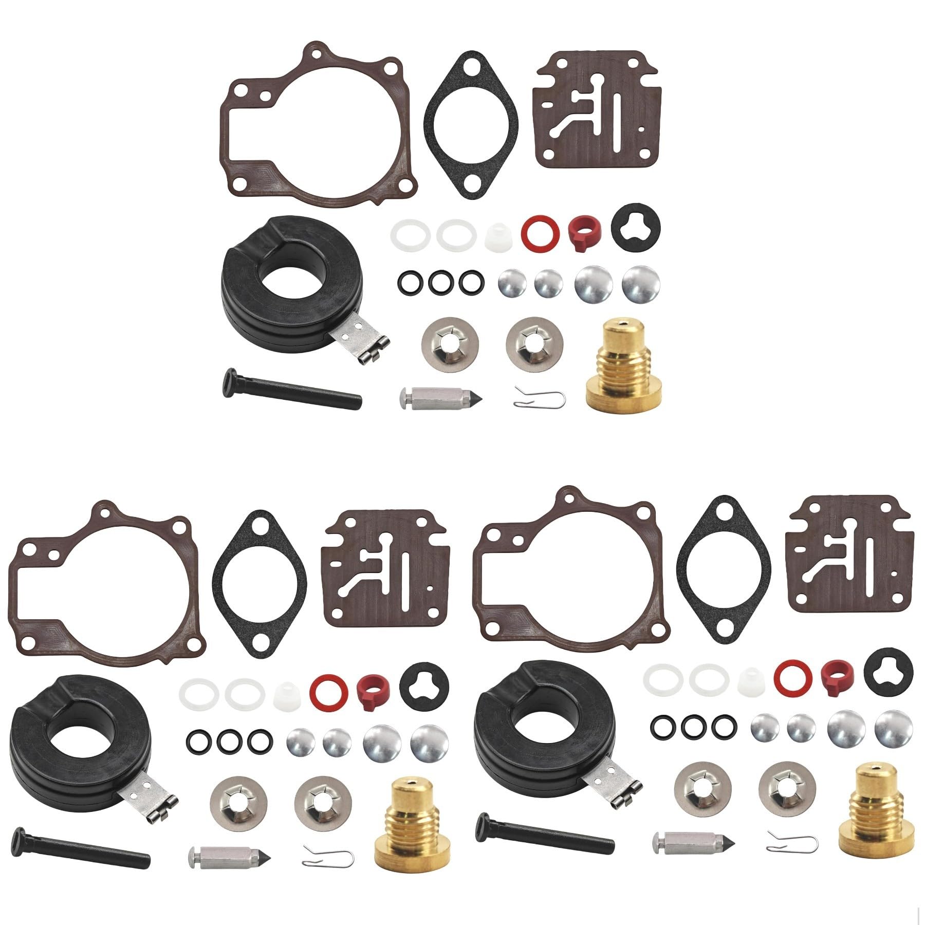 Juego de 3 kits de reconstrucción de carburador 396701 de