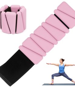 Conjunto de 2 Pesas Ajustables para Muñecas, Pulseras de