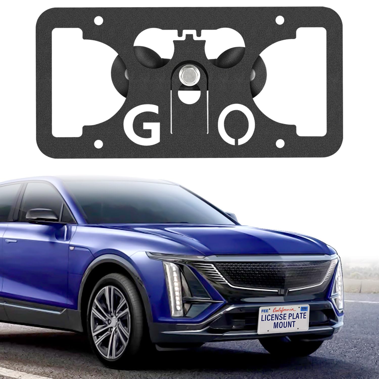 Kit de Montaje de Placa de Matrícula Delantera -Negro