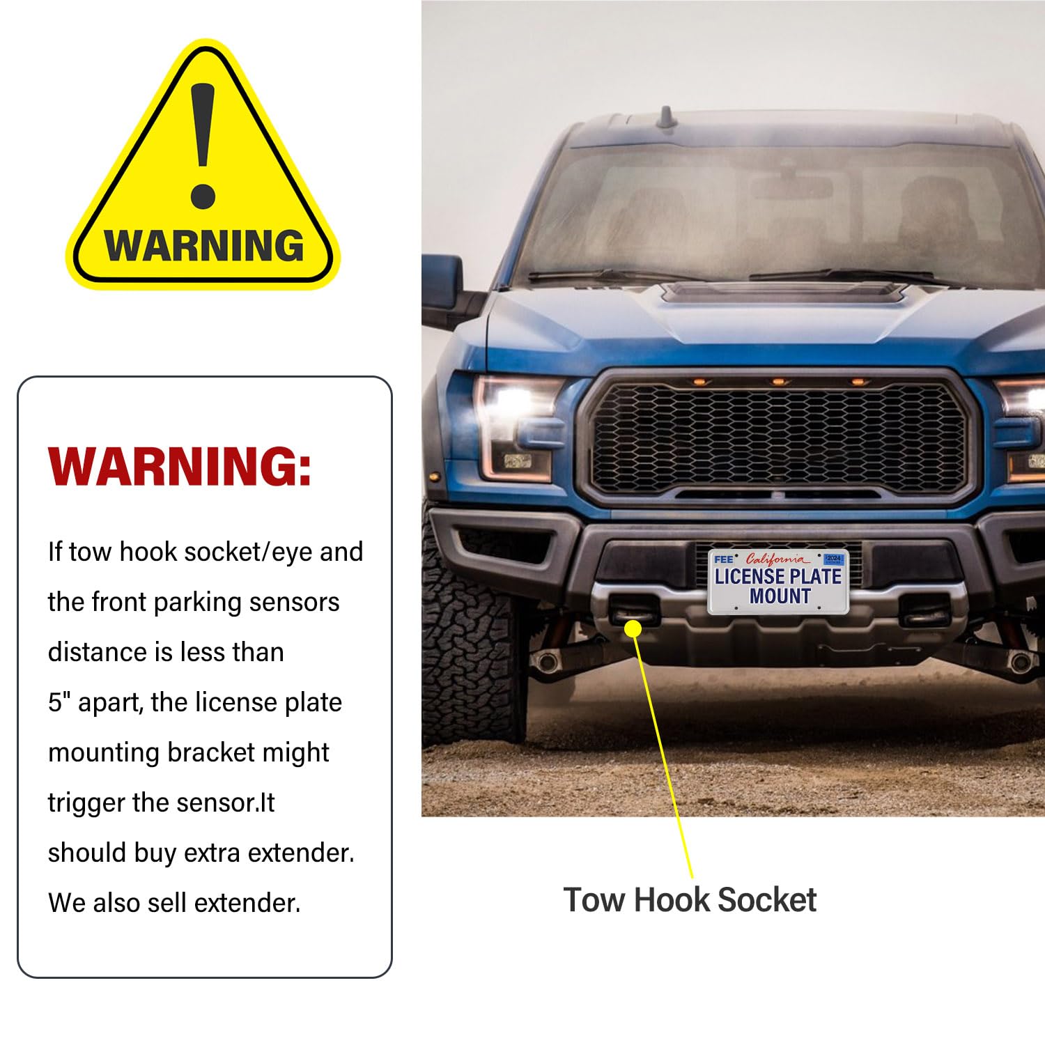 Soporte de montaje de placa de matrícula -Negro - Imagen 4