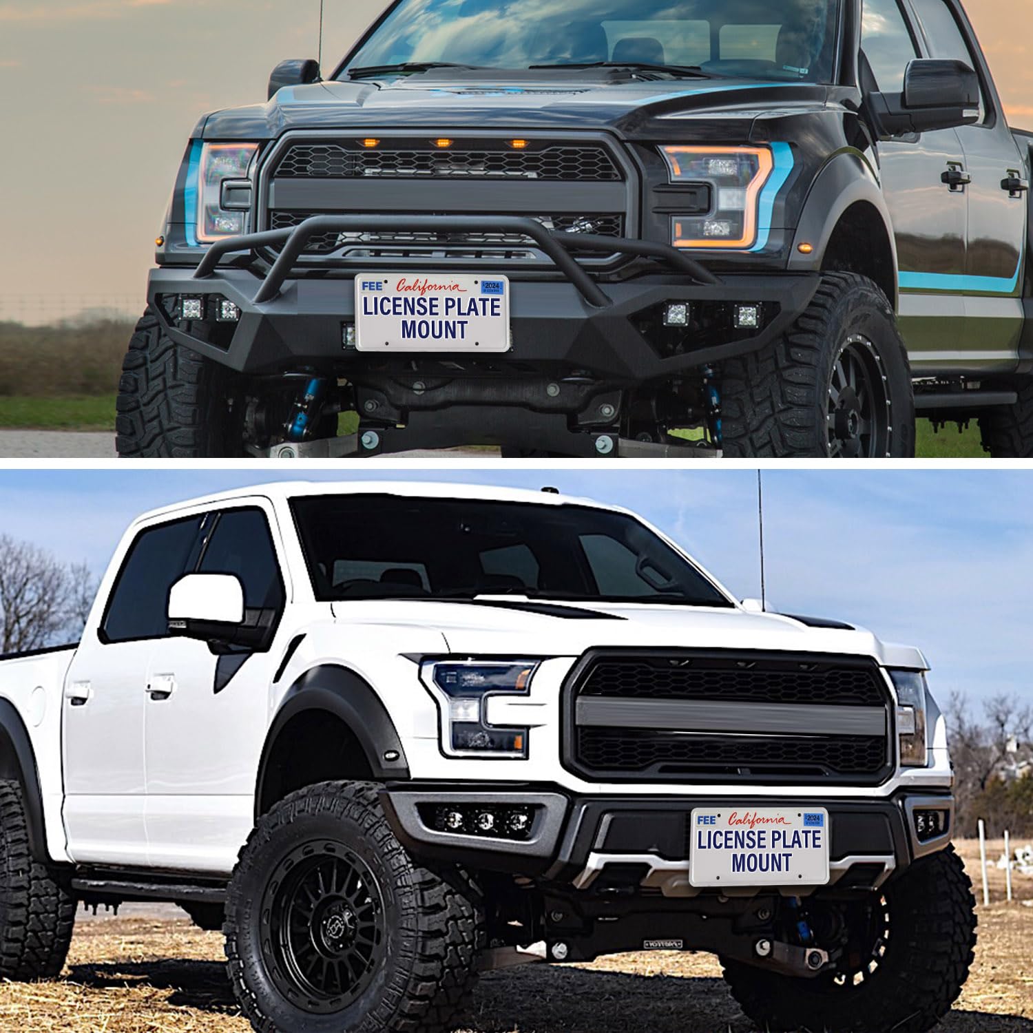 Soporte de montaje de placa de matrícula -Negro - Imagen 6