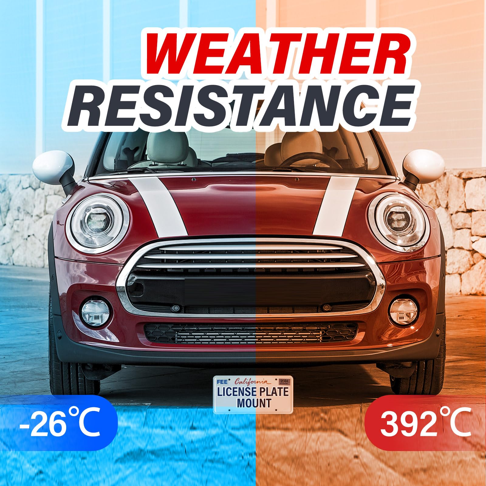 Soporte de montaje de placa de matrícula -Negro - Imagen 6