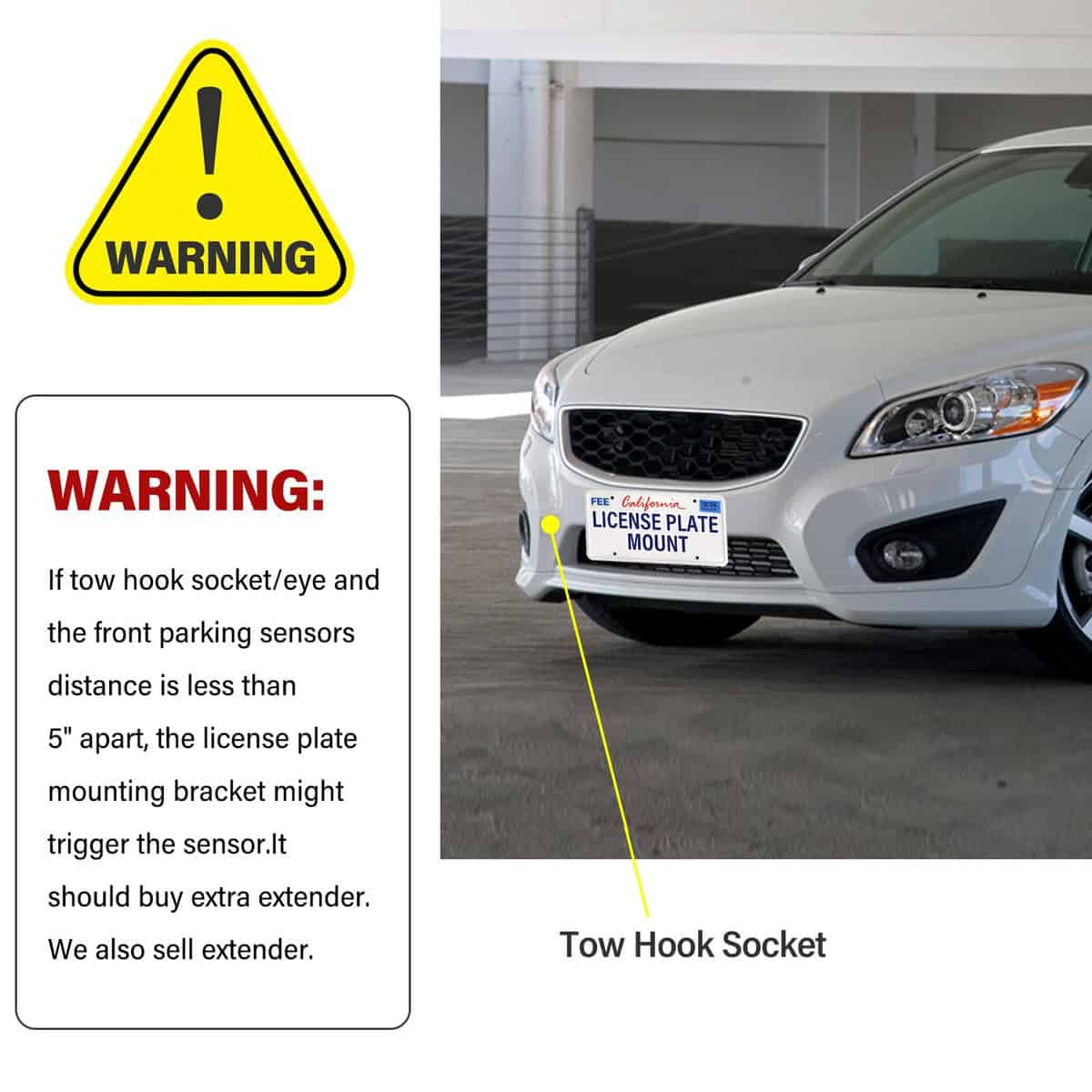 Soporte de montaje de placa de matrícula -Black - Imagen 5