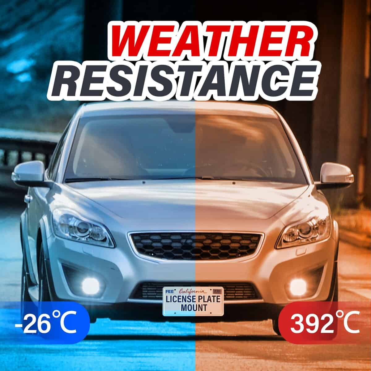 Soporte de montaje de placa de matrícula -Black - Imagen 6