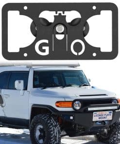 Soporte de montaje para placa de matrícula -Negro