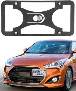 Soporte de montaje de placa de matrícula -Negro