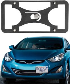 Soporte de montaje de placa de matrícula -Negro