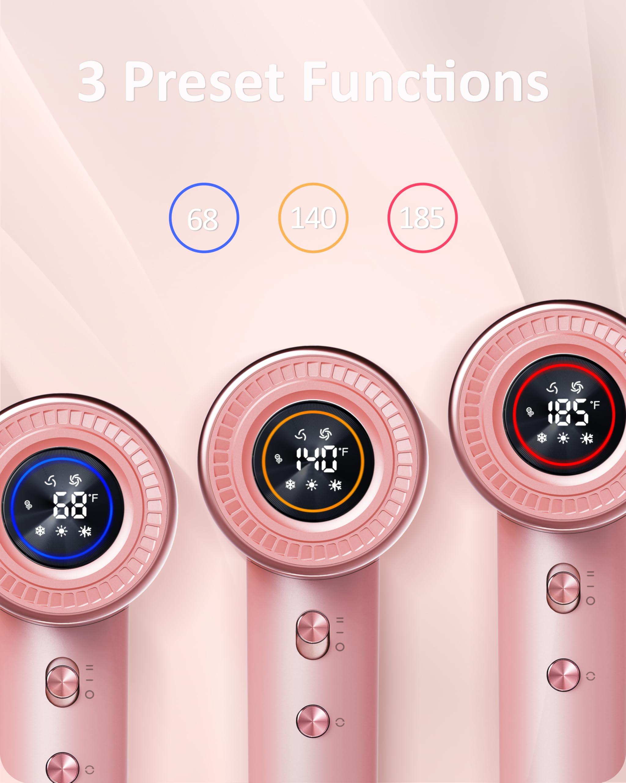 Secador de Pelo Rudd con Difusor, Secador de Pelo de Alta - Imagen 4