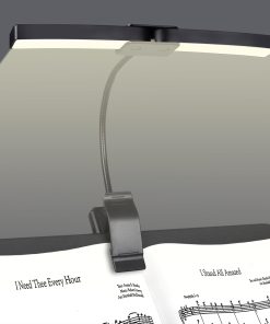 Luz de atril plegable Vshinic, luz portátil para piano con