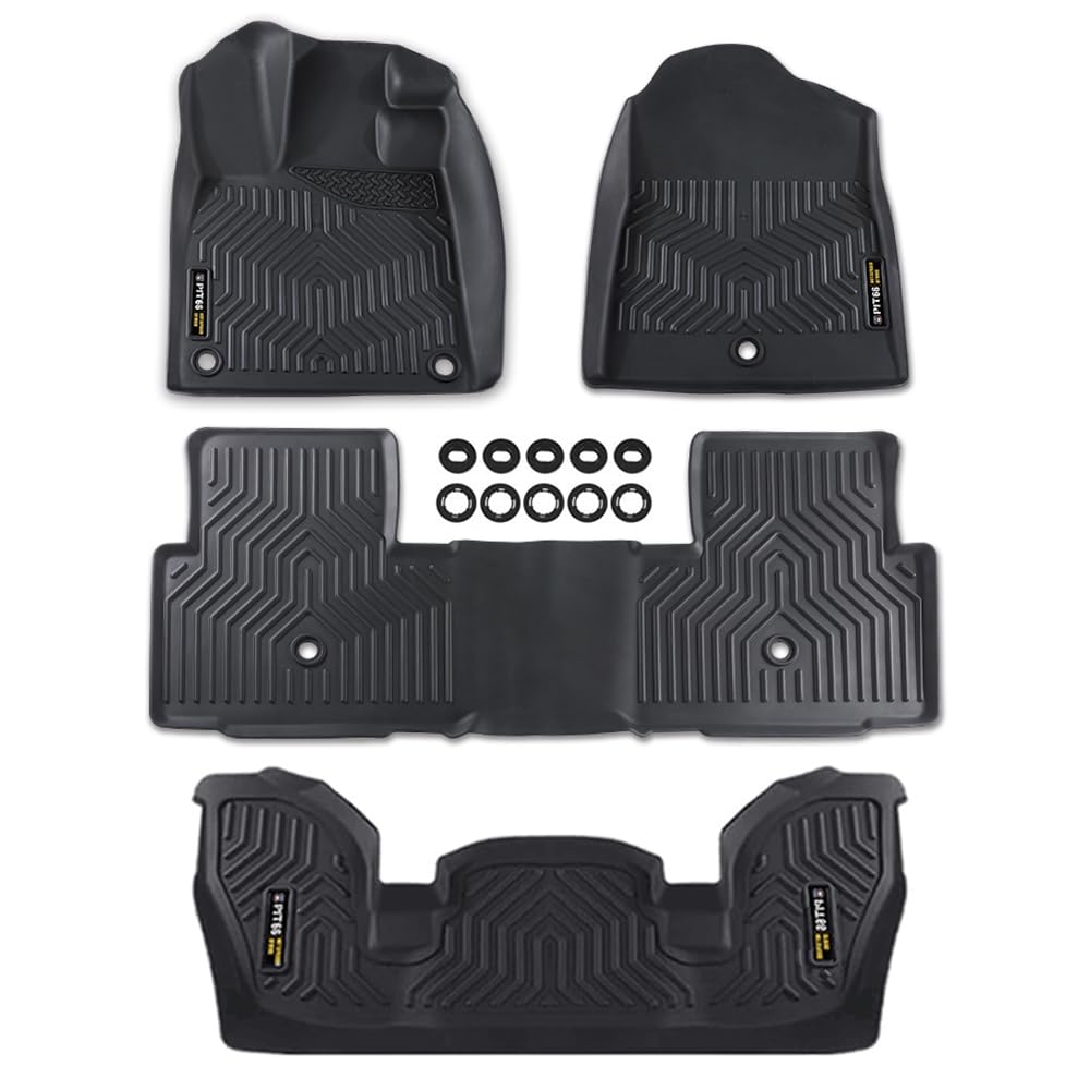 Tapetes de piso de TPE G-PLUS compatibles con Honda Pilot
