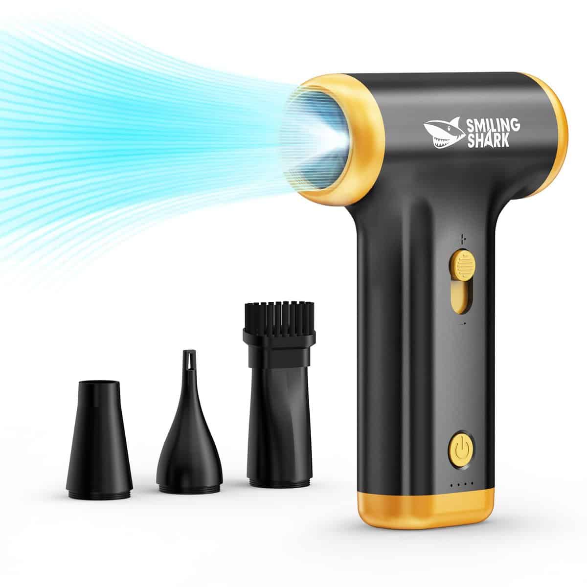 Soplador de Aire Comprimido Sonriente Shark, Innovador