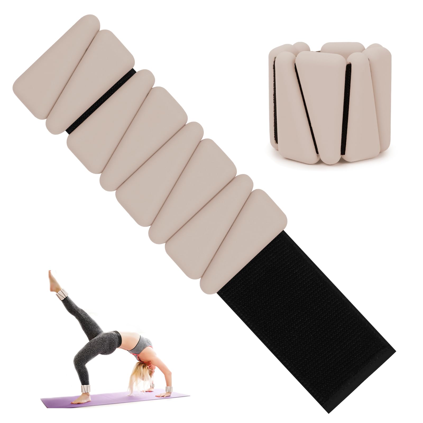 Pesas de muñeca para mujeres, Pesas de tobillo ajustables,