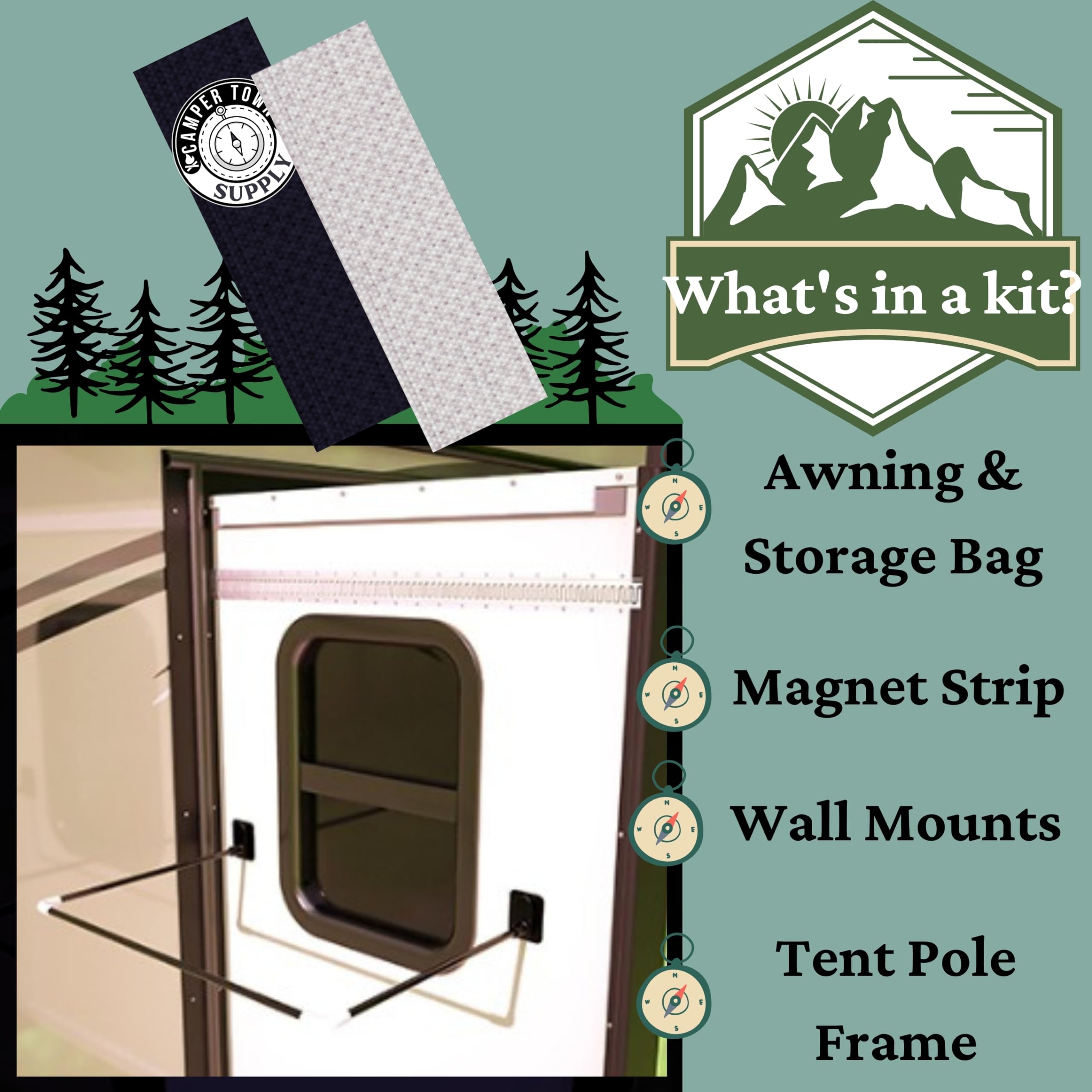 Toldo de Ventana Desmontable para RV - Extraíble para - Imagen 4