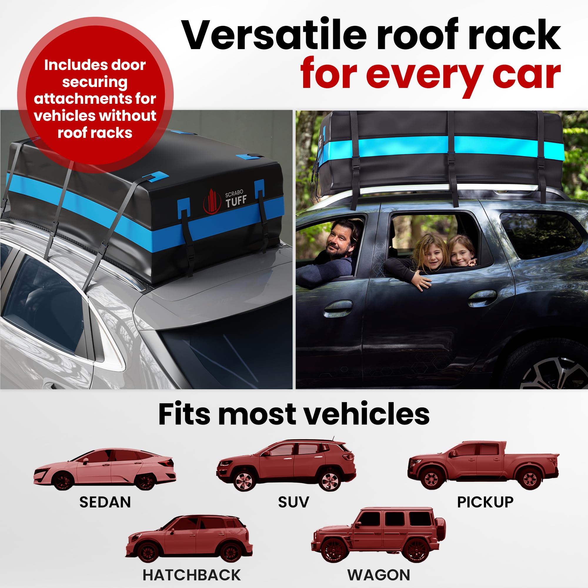 Portaequipajes de 21 pies cúbicos para el techo del coche - - Imagen 5