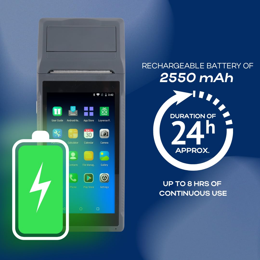 Impresora térmica de recibos POS PDA Q2i de 58 mm de alta - Imagen 7