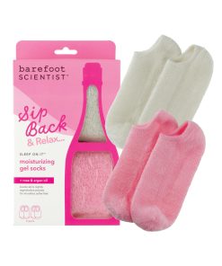 Calcetines Hidratantes Nocturnos Barefoot -Rosa y Champagne