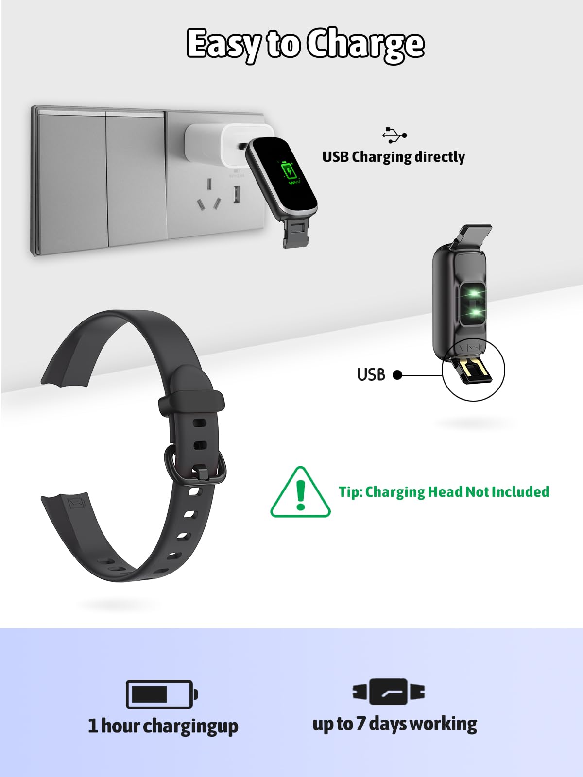 Shylad Kids Fitness Tracker, Reloj de Fitness Resistente al - Imagen 8