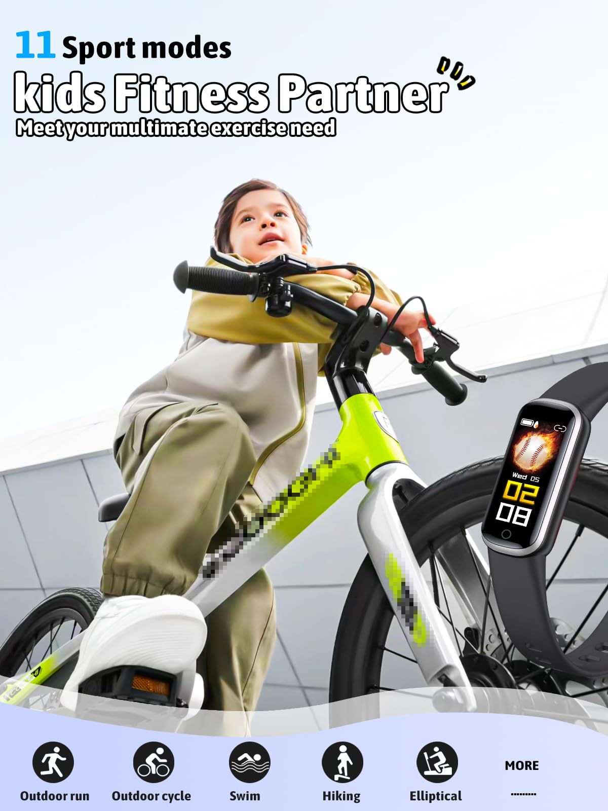 Shylad Kids Fitness Tracker, Reloj de Fitness Resistente al - Imagen 4