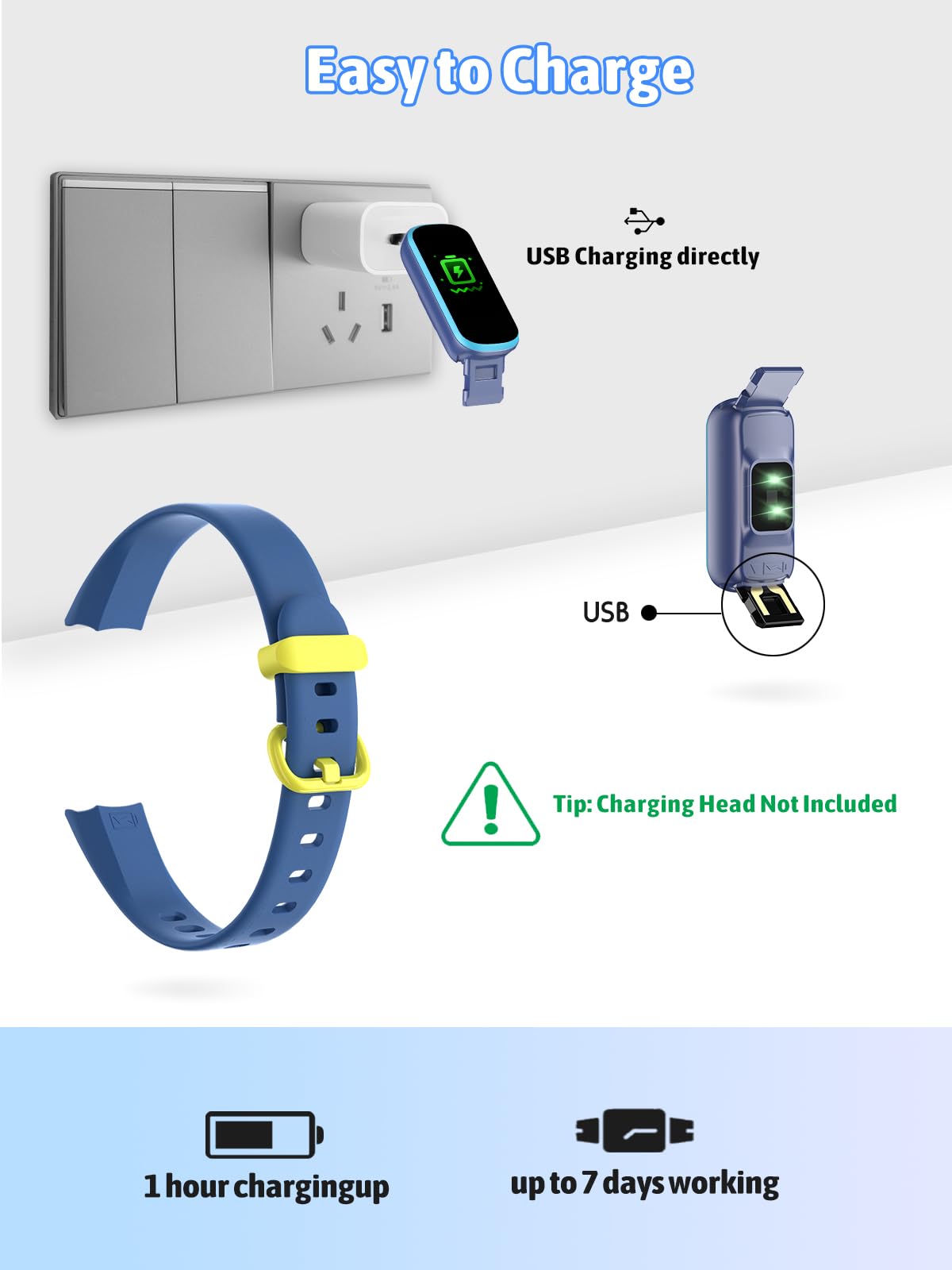 shylad Kids Fitness Tracker, Reloj de Actividad Impermeable - Imagen 8