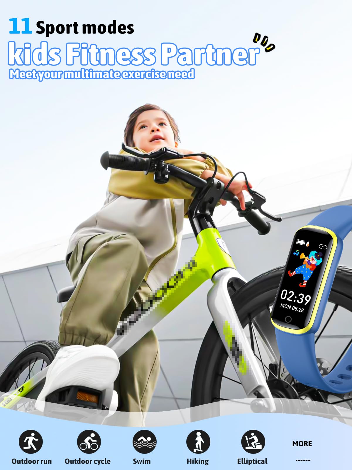 shylad Kids Fitness Tracker, Reloj de Actividad Impermeable - Imagen 4