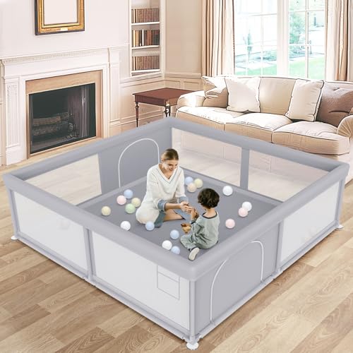 Corral grande para bebé besuhot 79x79 pulgadas, Parques