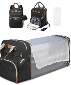 Mochila de pañales JSTPRO-Bolso de pañales con estación de