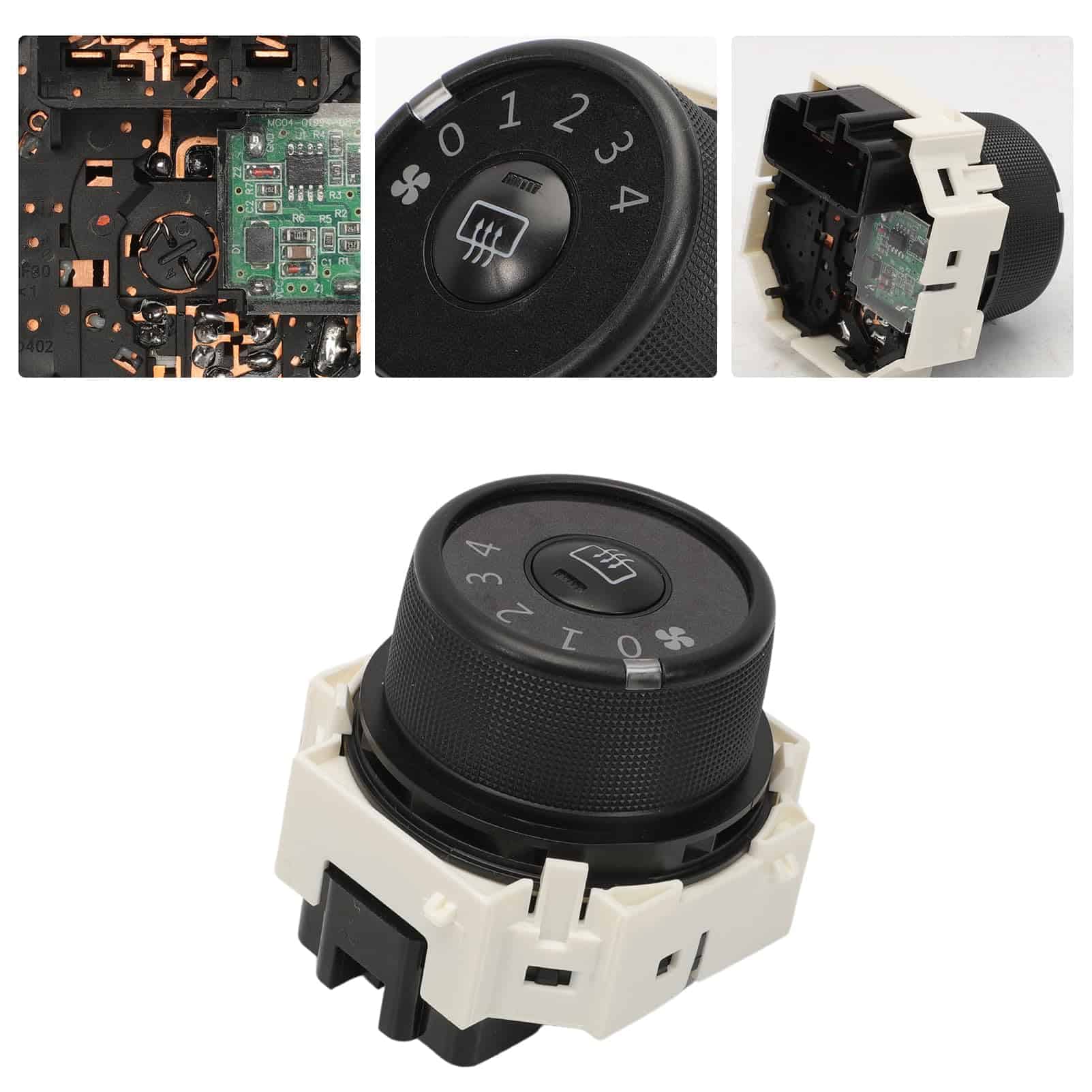 Perilla del ventilador de la AC, interruptor de control de