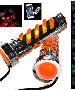 Puños LED para motocicleta Saberz para manillar de 7/8"