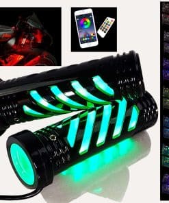 Agarres Negro Brillante para Manillares de 7/8" - Moto